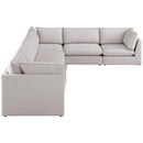  Manufacturer Color_Beige -- Meridian Mackenzie Fabric 6 pc Sectional IMAGE 5