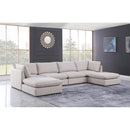  Manufacturer Color_Beige -- Meridian Mackenzie Fabric 6 pc Sectional IMAGE 2