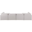 Manufacturer Color_Beige -- Meridian Mackenzie Fabric 6 pc Sectional IMAGE 3