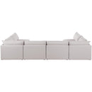  Manufacturer Color_Beige -- Meridian Mackenzie Fabric 6 pc Sectional IMAGE 3
