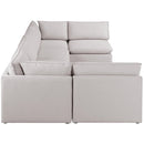  Manufacturer Color_Beige -- Meridian Mackenzie Fabric 6 pc Sectional IMAGE 5