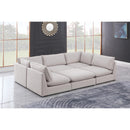  Manufacturer Color_Beige -- Meridian Mackenzie Fabric 6 pc Sectional IMAGE 2