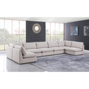 Manufacturer Color_Beige -- Meridian Mackenzie Fabric 7 pc Sectional IMAGE 2