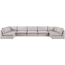  Manufacturer Color_Beige -- Meridian Mackenzie Fabric 7 pc Sectional IMAGE 4