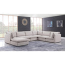  Manufacturer Color_Beige -- Meridian Mackenzie Fabric 7 pc Sectional IMAGE 2
