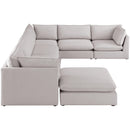  Manufacturer Color_Beige -- Meridian Mackenzie Fabric 7 pc Sectional IMAGE 5