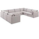  Manufacturer Color_Beige -- Meridian Mackenzie Fabric 8 pc Sectional IMAGE 1