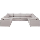  Manufacturer Color_Beige -- Meridian Mackenzie Fabric 8 pc Sectional IMAGE 4