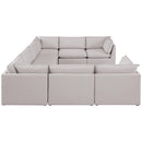  Manufacturer Color_Beige -- Meridian Mackenzie Fabric 8 pc Sectional IMAGE 5