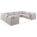  Manufacturer Color_Beige -- Meridian Mackenzie Fabric 8 pc Sectional IMAGE 9