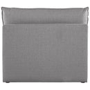  Manufacturer Color_Grey -- Mackenzie Grey Linen Textured Fabric Upholstered Modular Armless Chair IMAGE 3