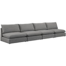 Meridian Mackenzie Stationary Fabric Sofa 688Grey-S160A IMAGE 1