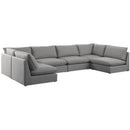 Meridian Mackenzie Fabric Sectional 688Grey-Sec6C IMAGE 1