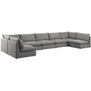 Meridian Mackenzie Fabric Sectional 688Grey-Sec7A IMAGE 1