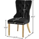  Color_Black/ Gold -- Meridian Carmen Dining Chair IMAGE 6