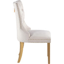  Color_Cream/ Gold -- Carmen Cream Velvet Upholstered Dining Chair IMAGE 4
