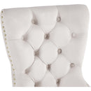  Color_Cream/ Gold -- Carmen Cream Velvet Upholstered Dining Chair IMAGE 5