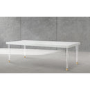  Color_White -- Meridian Bethany Dining Table IMAGE 2