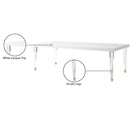  Color_White -- Meridian Bethany Dining Table IMAGE 7