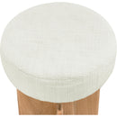  Meridian Jasper Cream Boucle Fabric Upholstered Counter Stool IMAGE 4