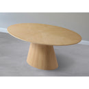  Meridian Gavin 72" Natural Oak Veneer Dining Table IMAGE 2