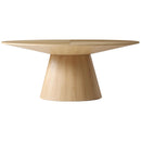  Meridian Gavin 72" Natural Oak Veneer Dining Table IMAGE 3