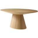  Meridian Gavin 72" Natural Oak Veneer Dining Table IMAGE 5