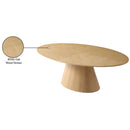  Meridian Gavin 72" Natural Oak Veneer Dining Table IMAGE 7