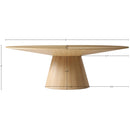  Meridian Gavin 90" Natural Oak Veneer Dining Table IMAGE 8