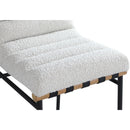  Color_Black/ Cream -- Burke Cream Boucle Fabric Upholstered Counter Stool IMAGE 6