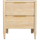  Meridian Oakwood White Oak Wood Nightstand IMAGE 5