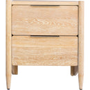 Meridian Oakwood White Oak Wood Nightstand IMAGE 6