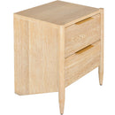  Meridian Oakwood White Oak Wood Nightstand IMAGE 9