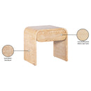  Meridian Cresthill White Oak Wood Nightstand IMAGE 13