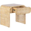  Meridian Cresthill White Oak Wood Nightstand IMAGE 5