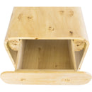  Meridian Cresthill Natural Burl Wood Nightstand IMAGE 7