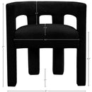  Color_Black -- Meridian Athena Dining Chair IMAGE 5