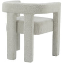  Color_Cream -- Athena Cream Boucle Fabric Upholstered Accent / Dining Chair IMAGE 3