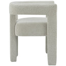  Color_Cream -- Athena Cream Boucle Fabric Upholstered Accent / Dining Chair IMAGE 4