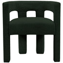  Color_Green -- Athena Green Boucle Fabric Upholstered Accent / Dining Chair IMAGE 1