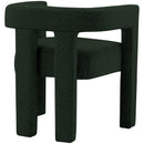  Color_Green -- Athena Green Boucle Fabric Upholstered Accent / Dining Chair IMAGE 3