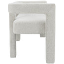  Color_Cream -- Athena Cream Boucle Fabric Upholstered Bench IMAGE 4