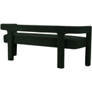  Color_Green -- Athena Green Boucle Fabric Upholstered Bench IMAGE 3