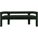 Color_Green -- Athena Green Boucle Fabric Upholstered Bench IMAGE 5