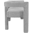  Color_Grey -- Athena Grey Boucle Fabric Upholstered Bench IMAGE 4