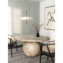  Meridian Halton 52" Natural Acacia Wood Dining Table IMAGE 2