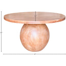  Meridian Halton 52" Natural Acacia Wood Dining Table IMAGE 7