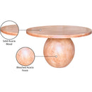  Meridian Halton 52" Natural Acacia Wood Dining Table IMAGE 8