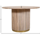  Meridian Oakhill 48" Natural Mango Wood Dining Table IMAGE 8