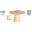  Meridian Linette 52" White Oak Wood Dining Table IMAGE 14